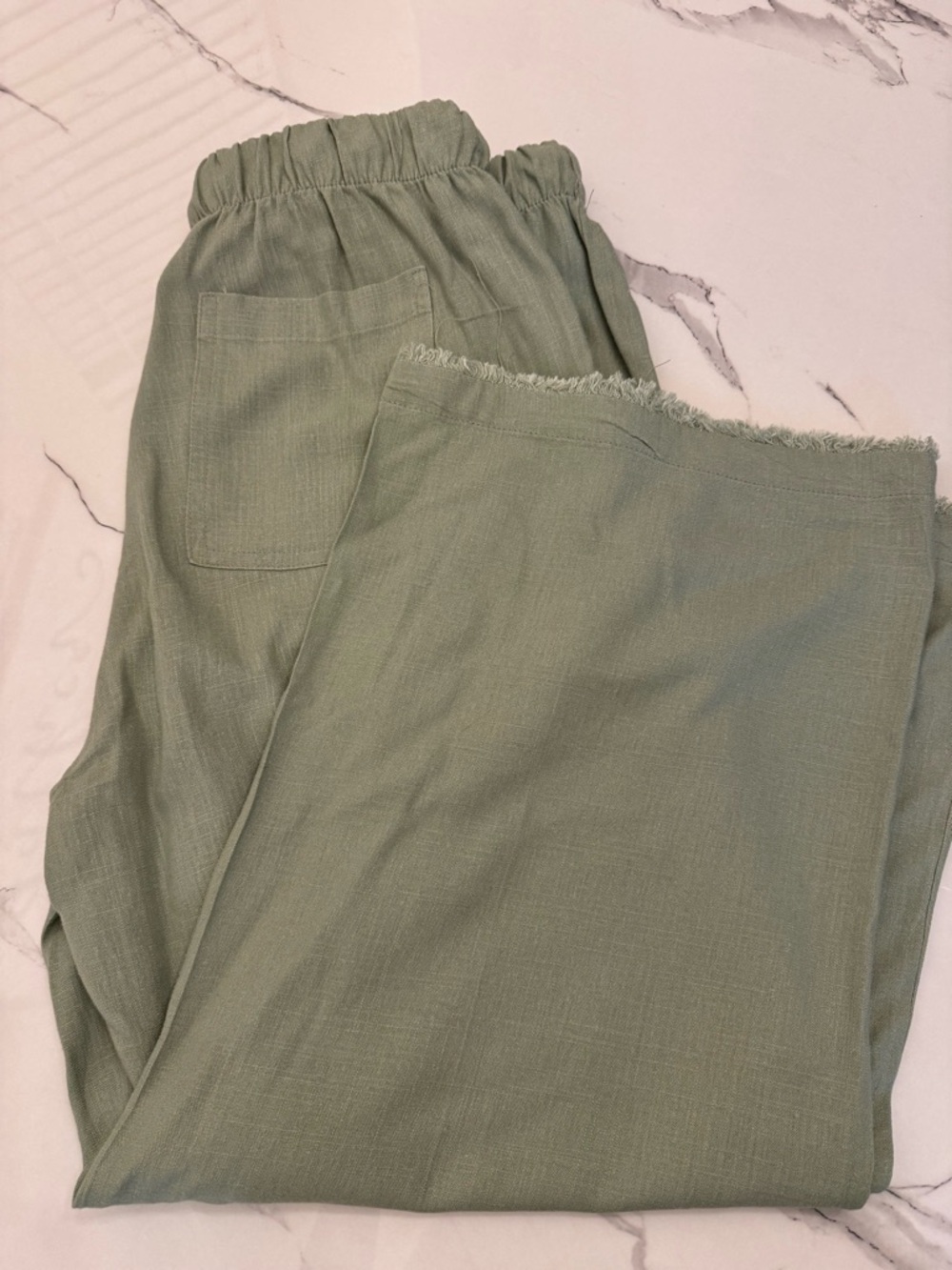 Thread & Supply Olive Green Elastic Waist Jogger Pants